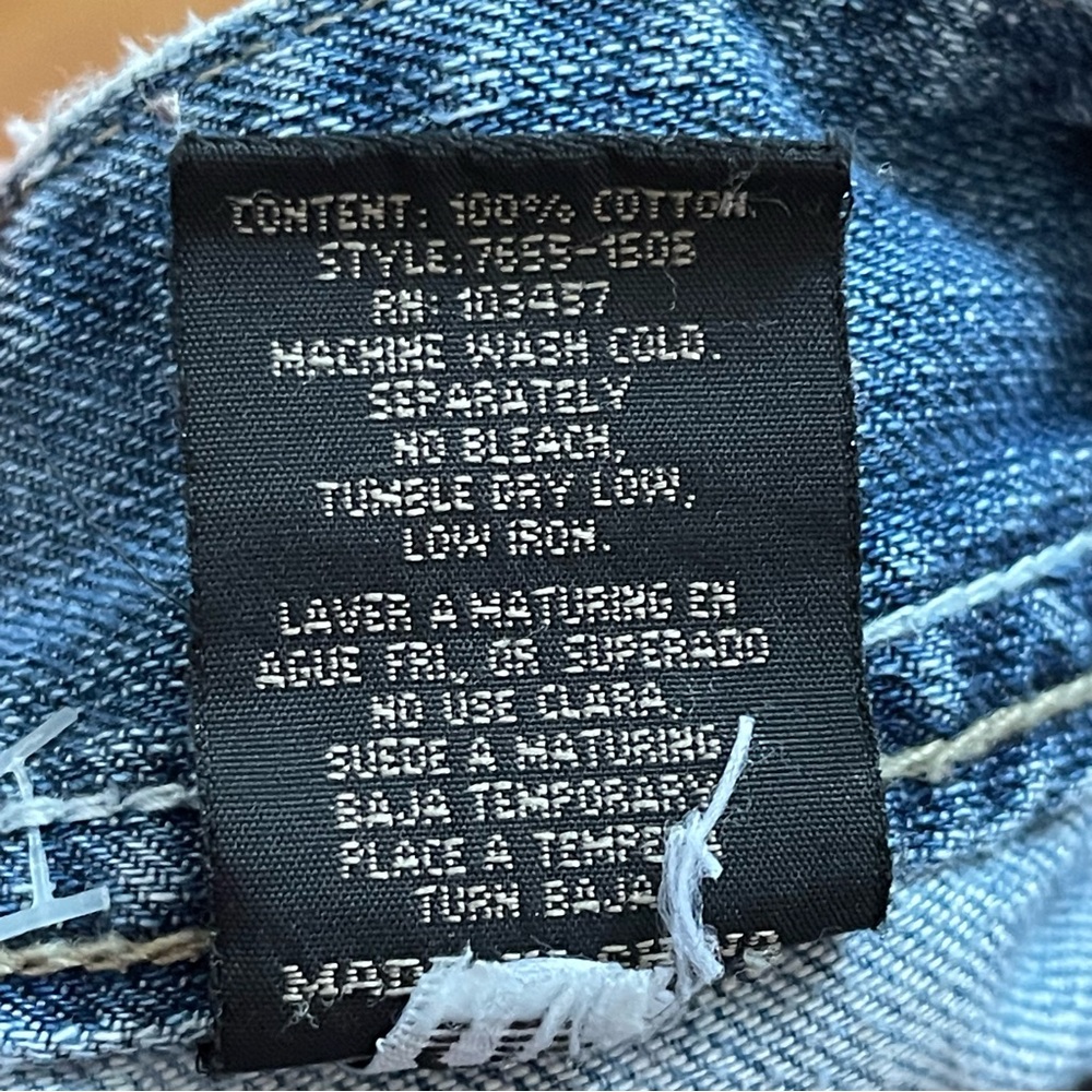 Division E Flap Pockets Distressed Bootcut Jeans … - image 8